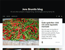 Tablet Screenshot of jens.bruntt.dk